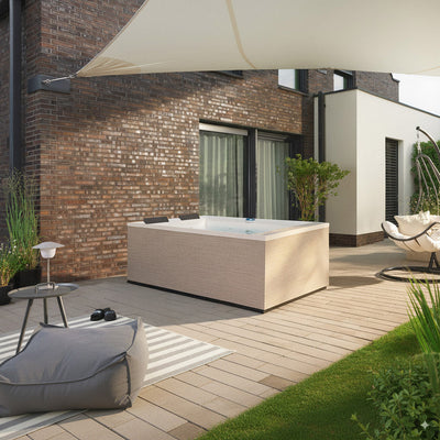 Gartana NIMBUS Outdoor Whirlpool für 2 Personen mit 18 Düsen & LED