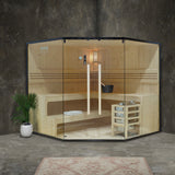 Gartana SHADOW XL BIG Traditionelle Sauna 6 Personen 200x200 cm Panorama 2