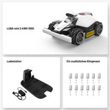 Mammotion LUBA mini 2 AWD 1000 Mähroboter ohne Kabel NetRTK KI-Vision 6