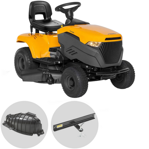 Stiga Tornado 398 M Rasentraktor mit 98cm Schnittbreite und mechanischem Getriebe