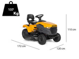 Stiga Tornado 398 Rasentraktor 98cm Seitenauswurf Hydrostatik 5000 m² 2